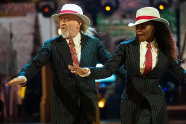Bill Bailey and Strictly professional dancer Oti Mabuse perform to Sugarhill Gang’s ‘Rapper’s Delight’