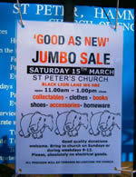 Jumble Sale at St Peter's Church Hammersmith