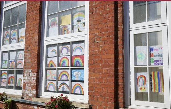 Rainbows for the NHS at Brackenbury Primary School