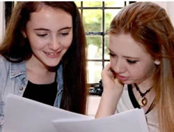 Sacred Heart High pupils with GCSE results