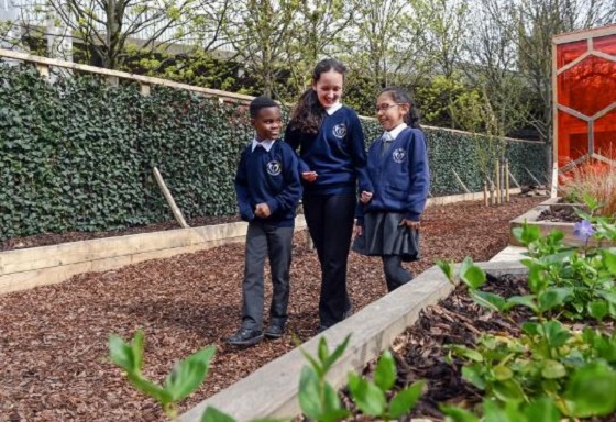 Woodland garden at St Paul's Primary in Hammersmith