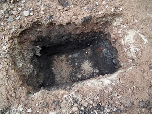 Hole for St Peter's School Time Capsule