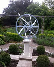 New Sundial in Ravenscourt Park Walled Garden