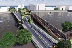 Proposal for temporary bridge at Hammersmith