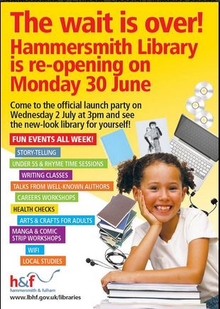 Hammersmith Library Reopening Party