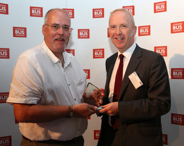 Ian Holmes Receives His Award