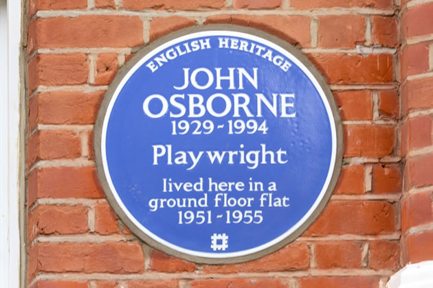The 'Angry Young Man' of British Theatre wrote his best known play in Brook Green