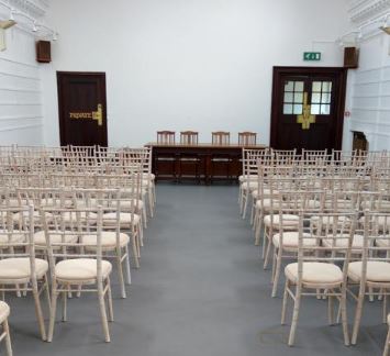 Fulham Library prepared for weddings
