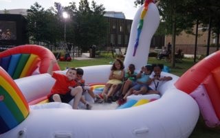 Wormholt Park Primary Pupils try summergames at Television Centre